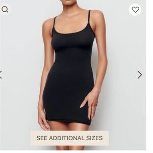 Skims Black Slip Dress